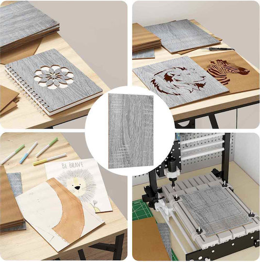 Vidaxl Decorative Panels 150 Pcs Grey Sonoma 21 X 30 X 0.3 Cm