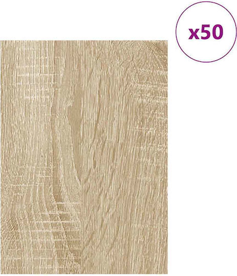 Vidaxl Wooden Craft Decoration Plates 50 Pcs Sonoma Oak 30 X 42 X 0.3 Cm