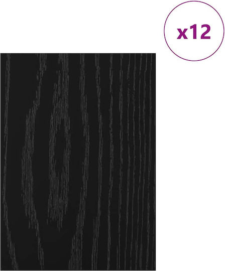 Vidaxl Διακοσμητικά Πάνελ 12 Pcs Μαύρη Δρυς 15 X 21 X 0.3 Εκ