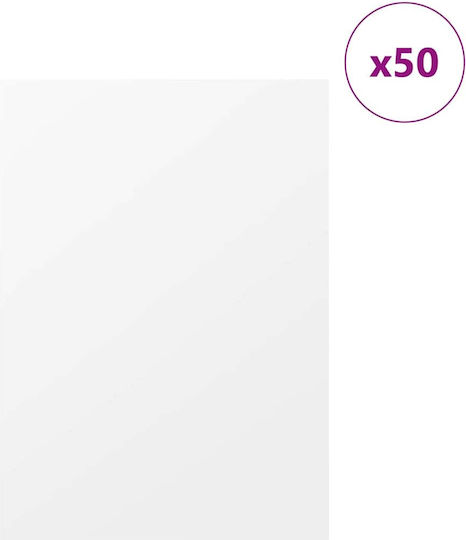 Vidaxl Διακοσμητικά Πάνελ 50 Pcs Λευκό 30 X 42 X 0.3 Εκ