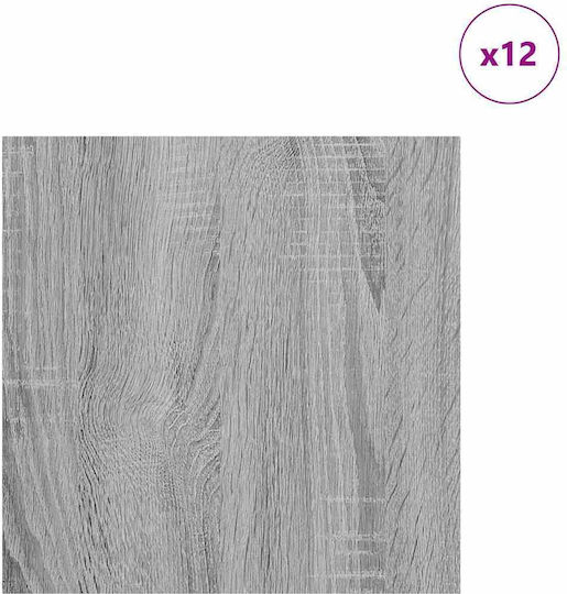 Vidaxl Διακοσμητικά Πάνελ 12 Pcs Γκρι Sonoma 30 X 30 X 0.3 Εκ