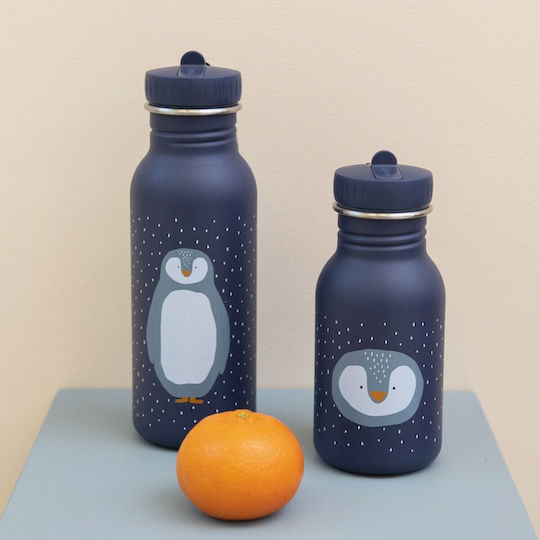 Trixie Mr. Penguin Παιδικό Παγούρι Πεταλούδα Ανοξείδωτο με Καλαμάκι Non Spill 500ml (Διάφορα Σχέδια/Χρώματα)