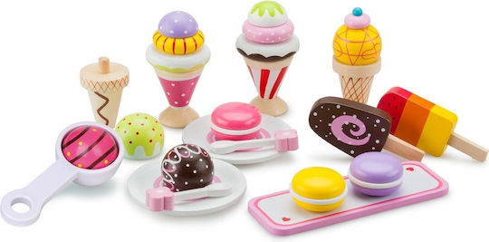 New Classic Toys Set Eiscreme aus Hölzern für 2+ Jahre 20 Stück