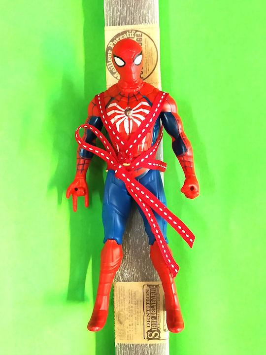 Osterkerze Spiderman Runde 15 Zentimeter