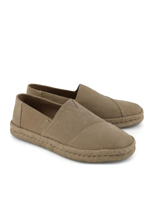 Alpargata Rope 2.0 Suede Men's Espadrilles in Beige Colour