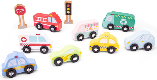 New Classic Toys Set De Mașinuțe Pentru 1.5+ Ani