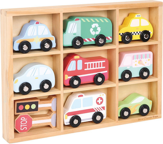 New Classic Toys Set De Mașinuțe Pentru 1.5+ Ani