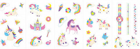 Avenir Einhorn Kinder Tattoos