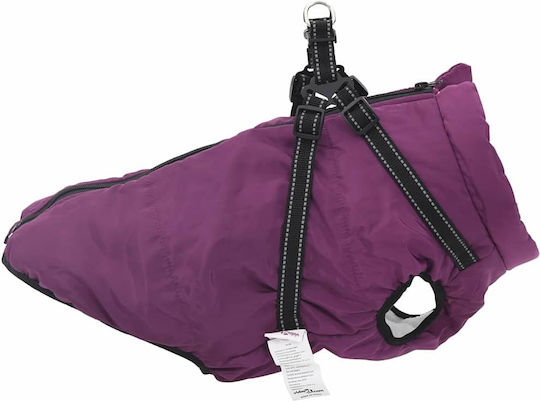 vidaXL Purple Fleece / Waterproof Dog Coat XXXLarge