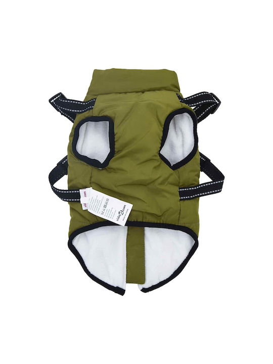 vidaXL Green Fleece / Waterproof Dog Coat XXLarge
