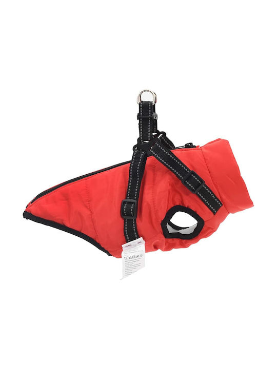 vidaXL Red Fleece / Waterproof Dog Coat XXLarge