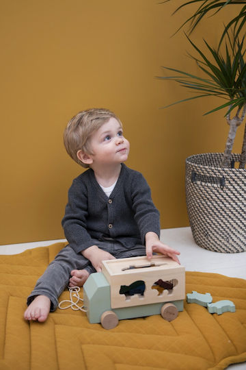 Trixie Pull-Along Toy Truck with Animals made of Wood for 36++ Months