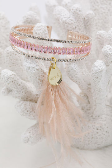 Kymi Christening Charm Pink Bracelets 2 Pieces MN327-26
