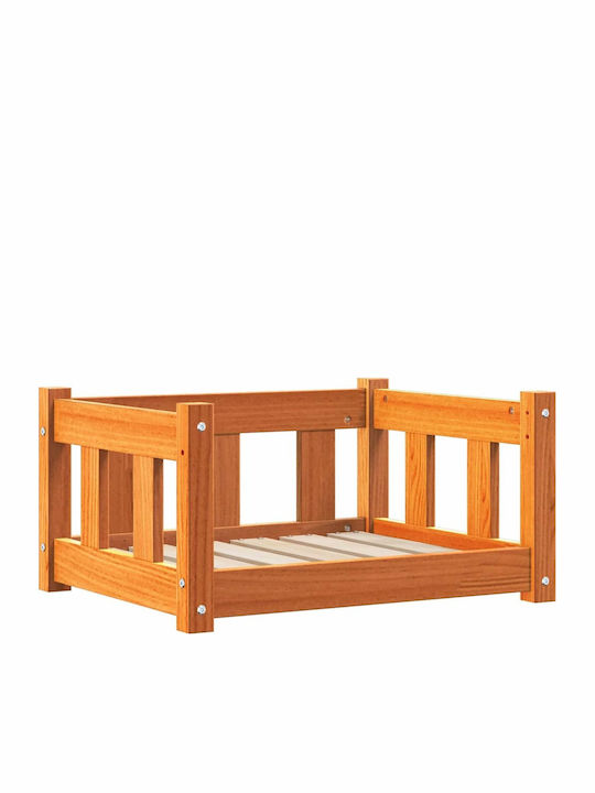 vidaXL Καναπές Κρεβάτι Σκύλου Καφέ 55x45εκ.