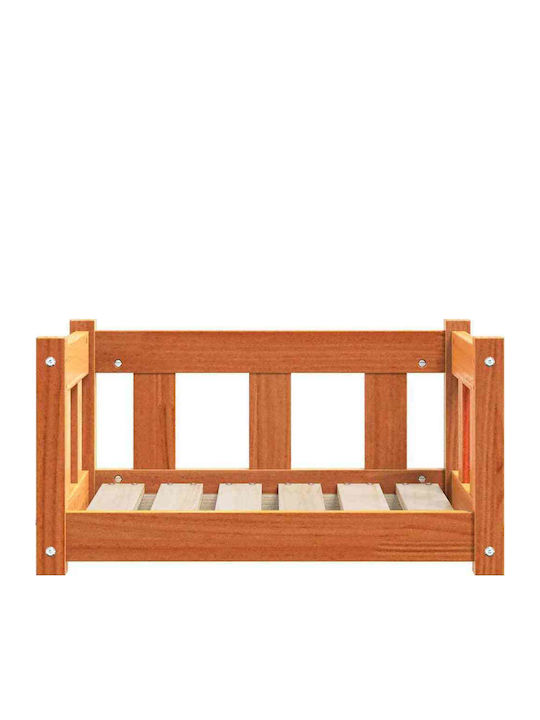 vidaXL Καναπές Κρεβάτι Σκύλου Καφέ 55x45εκ.