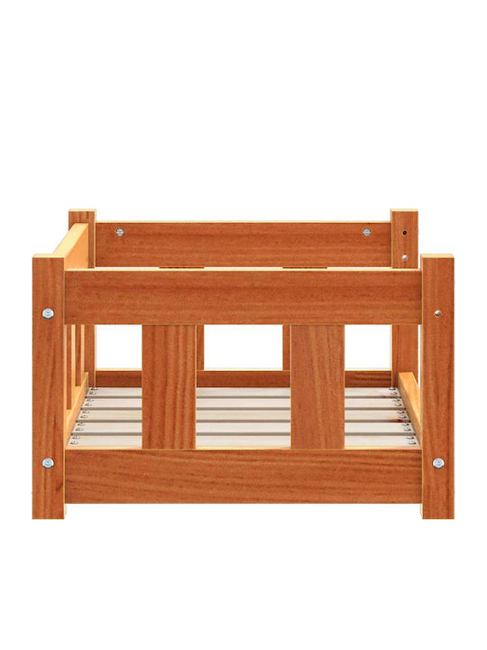 vidaXL Καναπές Κρεβάτι Σκύλου Καφέ 55x45εκ.