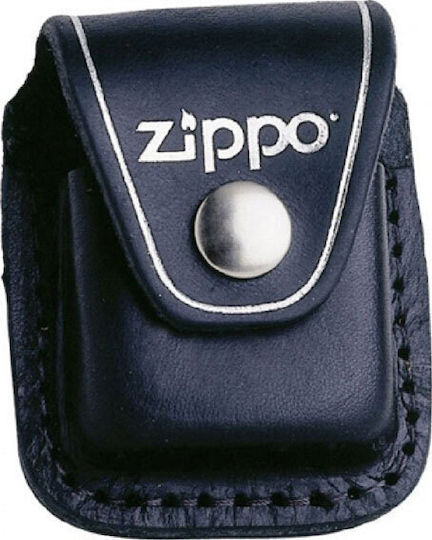 Zippo Schwarzes Leder, das in einen Gürtel passt Feuerzeugkoffer