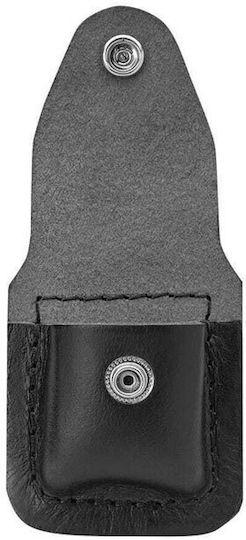 Zippo Schwarzes Leder, das in einen Gürtel passt Feuerzeugkoffer