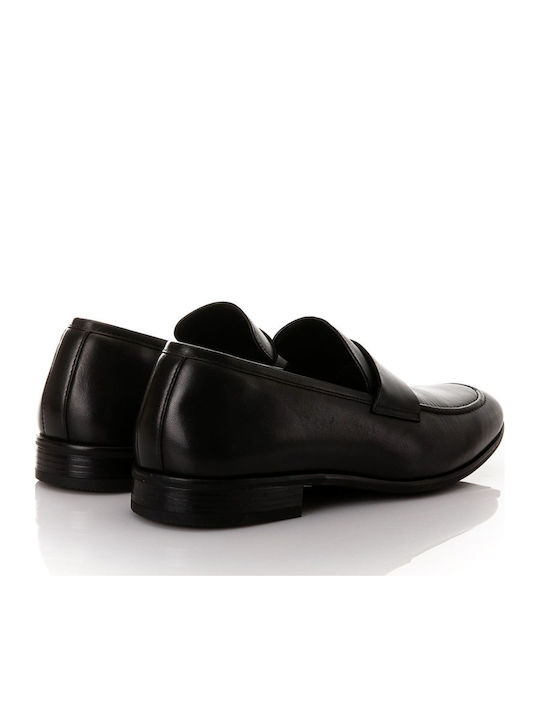 Leather Men's Moccasins in Black Colour
