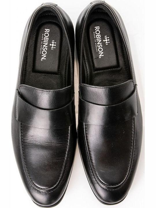 Leather Men's Moccasins in Black Colour