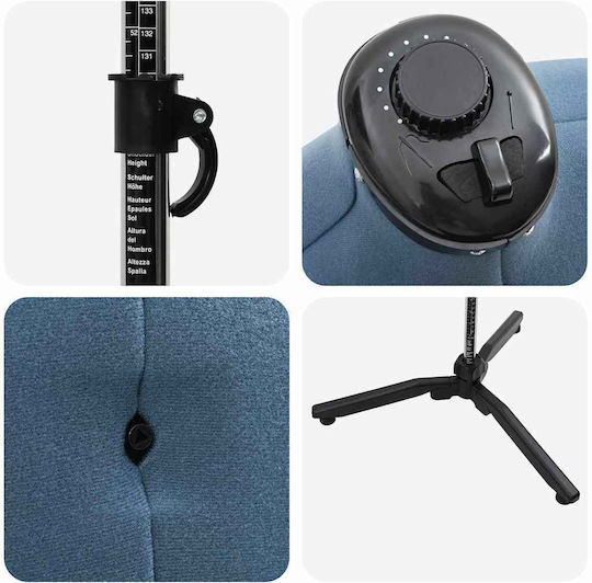 Vidaxl Formă Reglabilă Pentru Rochie De Damă Albastră 37.5-45.5 Inci