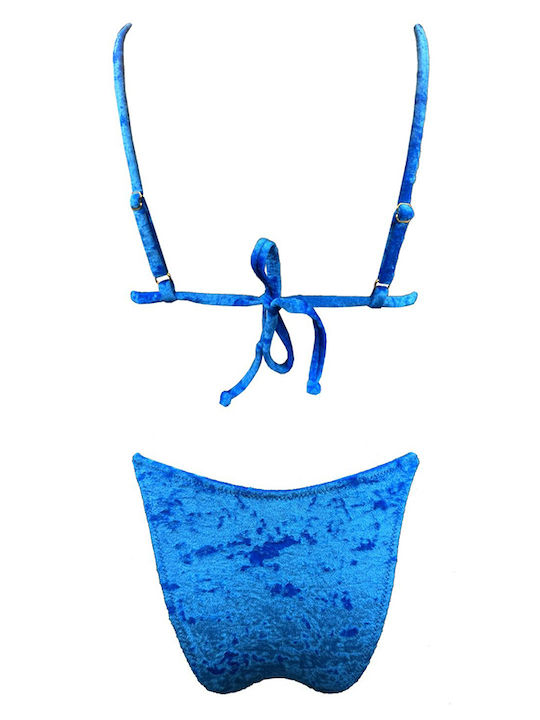 Set Bikini με Αφαιρούμενη Ενίσχυση Μπλε