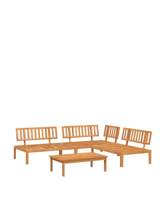 vidaXL Garden & Outdoor Furniture Sets Living Room Set 4 Pieces Beige