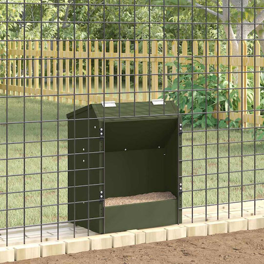 vidaXL Vogelfütterung & -tränke in Khaki Farbe