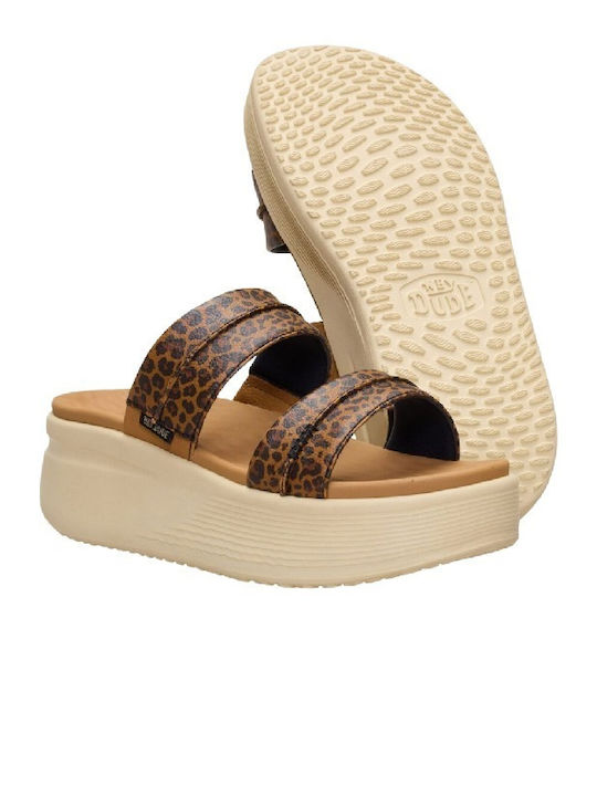Summer Women's Platforms in Style Brown Slippers