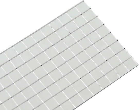 Vidaxl Mosaic Geometric Mirror 3 Pieces Silver 100 x 4 cm Glass