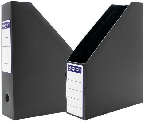 Metron Plastic Magazine File Organiser 25x33x8cm Gray