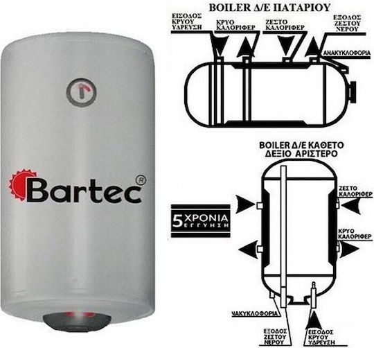 Bartec Водонагревател 60л Стъкло Вертикален 3kW