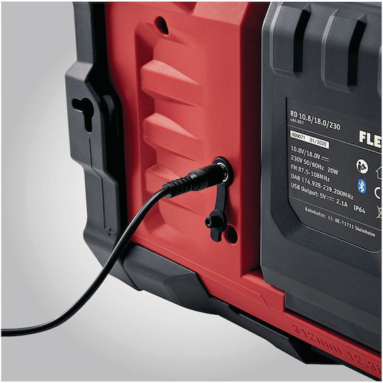 Flex Flex R 12/18/230 Tischplatte Radio Elektrisch Rot
