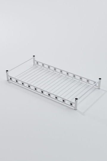 SteweHome Möbelbeschläge Monos Schiebetür Hilfsbett Weiß Metallisch (90×190 cm)