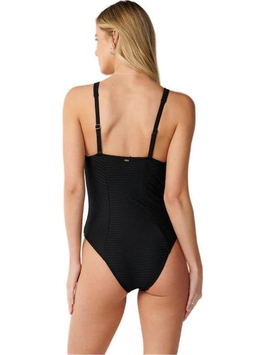 Surf One-Piece Swimsuit Black