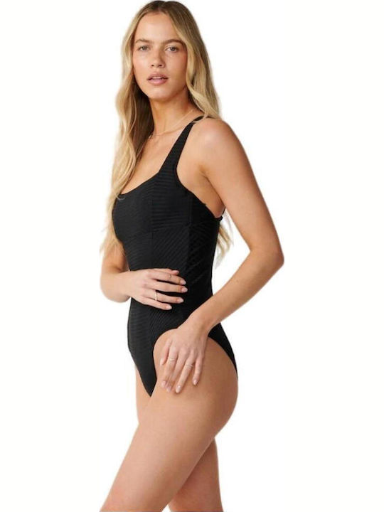 Surf One-Piece Swimsuit Black
