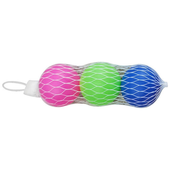 Soft Balls Net Set=3pcs Summertiempo 621215 Random Color/Design Selection