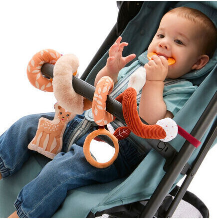 Sophie La Girafe Spiral Toy for Crib and Stroller with Mirror for 0++ Months