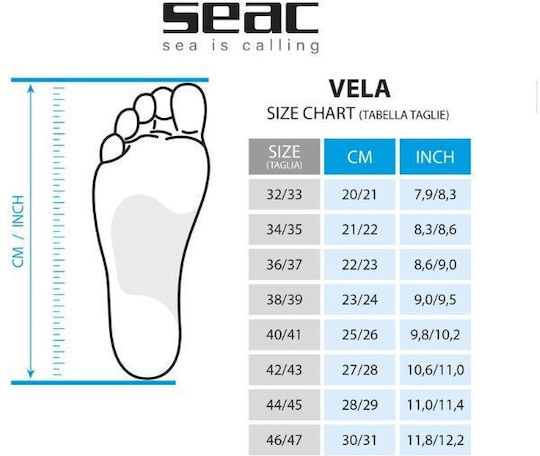 Seac Плавници Плуване Vela Черни