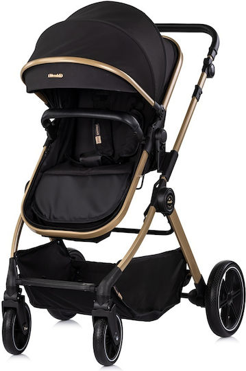 Chipolino Pearl Reversible 2 in 1 Baby Stroller Suitable for Newborn Noir