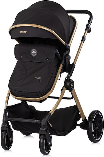 Chipolino Pearl Reversible 2 in 1 Baby Stroller Suitable for Newborn Noir