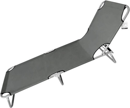 Beach Sunbed Blue Folding Metal