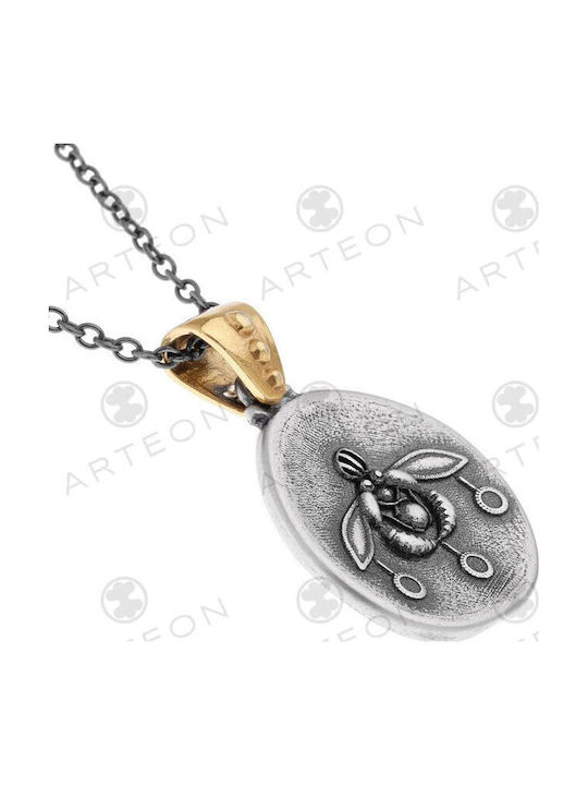 Arteon Arteon Silber Halskette Schwarz