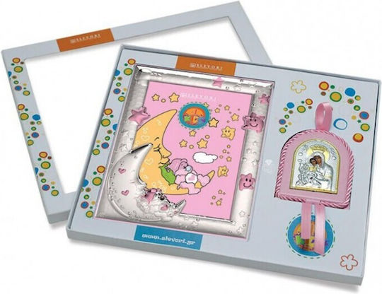 Baby Gift Set Photo Frame 9x13 Baby Keepsake Silver 925 Girl Slevori S902awmr