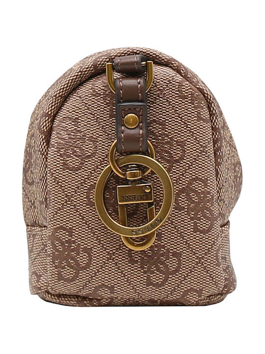Guess Metallischer Schlüsselanhänger Beige