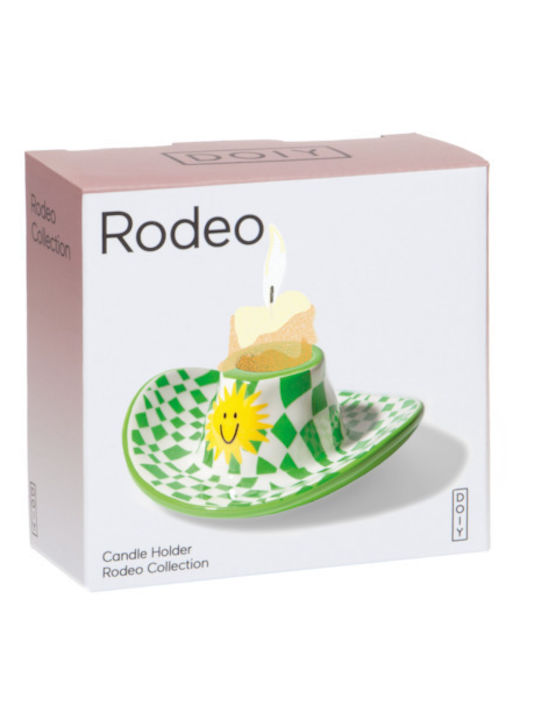 Rodeo Collection Κηροπήγιο Καπέλο Cowboy Πράσινο