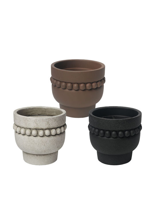 Marhome Marhome Pflanzentopf Beton Beigen mit Gestell 13,5x13,5x12cm