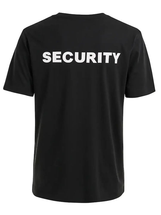 Tricou Pentru Bărbați Security 155gr Imprimat Negru