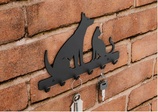 Türhaken Nr 425 Metallisch Schwarze 20,0 x 12,7cm