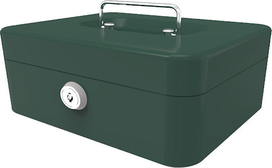 Deli Cash Box with Lock ET504 Green